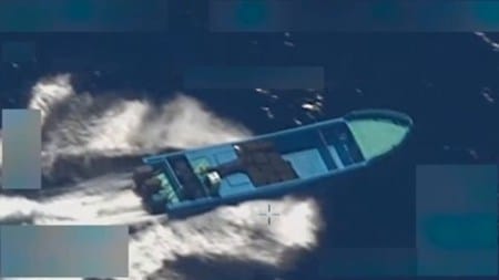 on Tuesday night, the US military targeted a boat in the eastern Pacific Ocean.