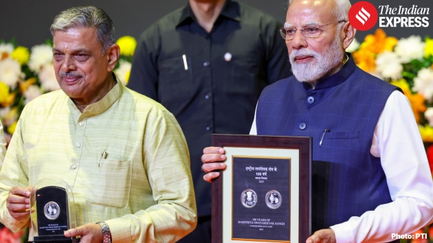 Modi mentioned that for the first time in India’s history, Bharat Mata’s image had been carved onto a coin