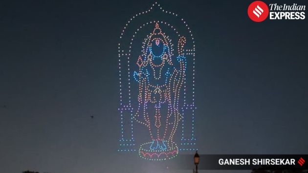 drone display is part of an eco-friendly initiative, offering an alternative to traditional firecrackers while retaining spectacular visual impact