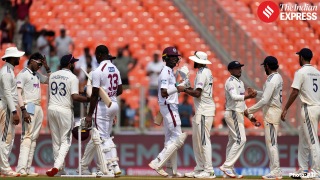 India crushes West Indies by an innings and 140 runs in Ahmedabad