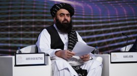 Afghan foreign minister Amir Khan Muttaqi