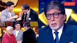 Amitabh Bachchan celebrates his birthday with Farhan Akhtar and Javed Akhtar