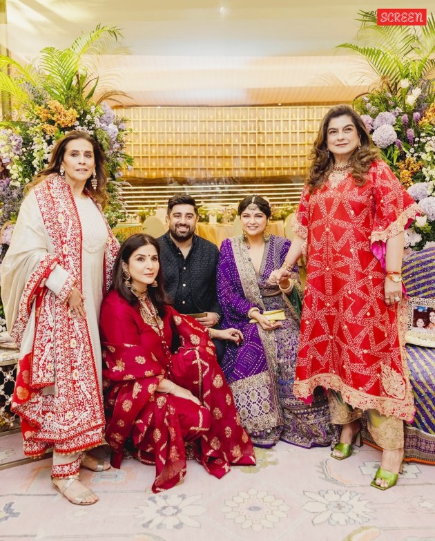 Anshula Kapoor and Rohan Thakka's engagement ceremony