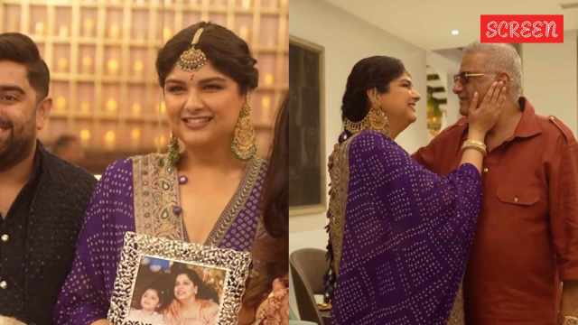 تعترف Anshula Kapoor بالمنى المفقودة خلال حفل ارتباطها