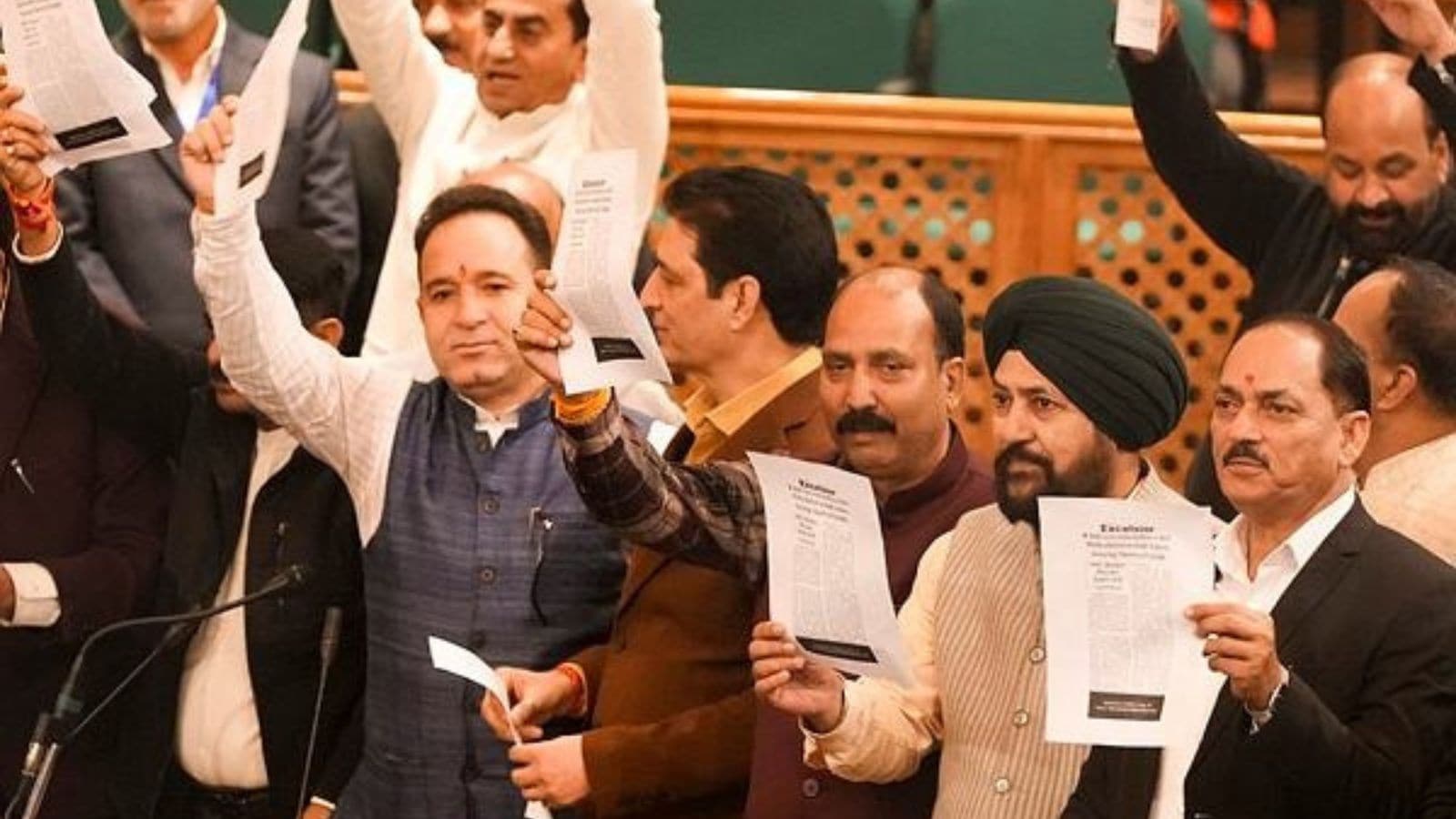 BJP demands discussion on J&K floods, walks out of assembly
