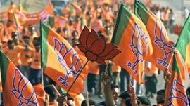 BJP named three candidates, including its Jammu and Kashmir unit president Sat Pal Sharma for the elections to four Rajya Sabha seats in J&K.