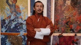 Bhutanese artist Pema 'Tintin' Tshering