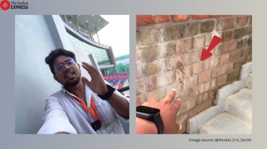 Gutkha stains in Bihar’s new Rajgir cricket stadium