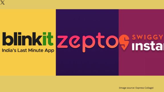 The man credited India’s speed to an intricate web of dark stores, dense rider networks, and efficient traffic navigation, which together enable a delivery system that’s almost unmatched globally (Image source: Express Collage)