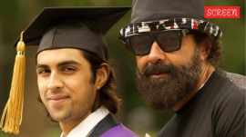 Bobby Deol with son Aryaman Deol.