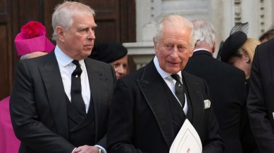 prince andrew and king charles III