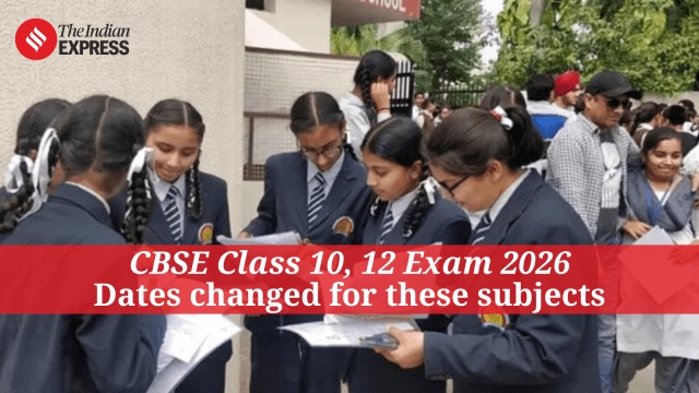 CBSE Class 10, 12 Board Exams 2026- Final exam dates announced at cbse.gov.in (Representational Image-Express Photo)