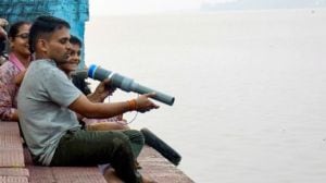 A man holds a calcium carbide gun, in Bhopal, Madhya Pradesh, Tuesday, Oct. 21, 2025. (PTI File Photo)