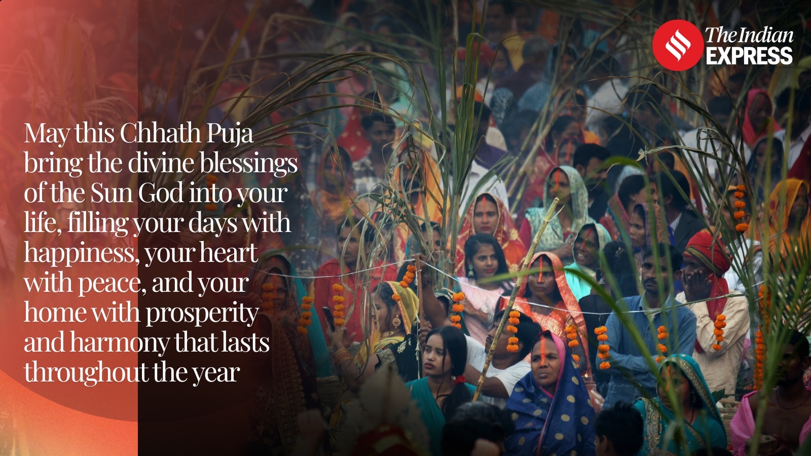 Wishing you a blessed Chhath Puja filled with happiness and peace.