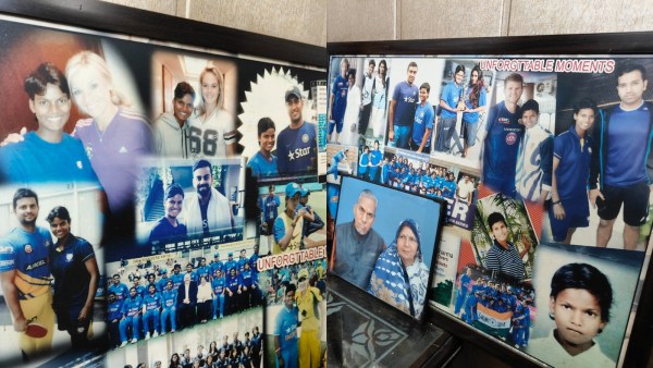 Deepti Sharma's "unforgettable memories" in photo frame. (Express Photo By Vinayakk Mohanarangan)