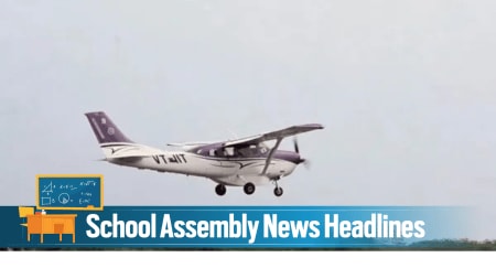 Delhi artificial rain: The aircraft taking off from Kanpur. (Express Photo)