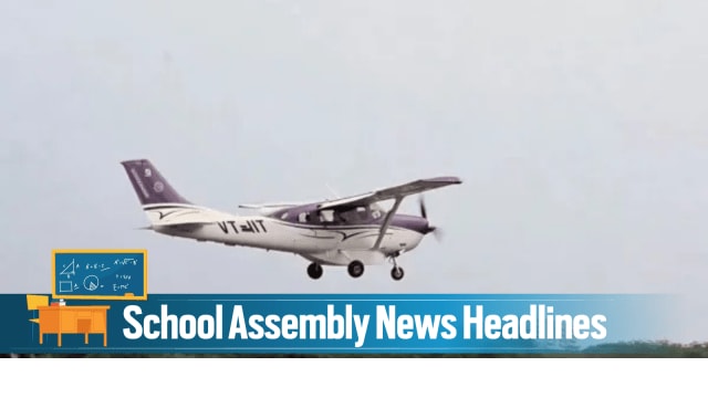 Delhi artificial rain: The aircraft taking off from Kanpur. (Express Photo)