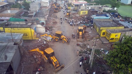 In violence-hit Bahiyal, 178 ‘illegal commercial units’ demolished