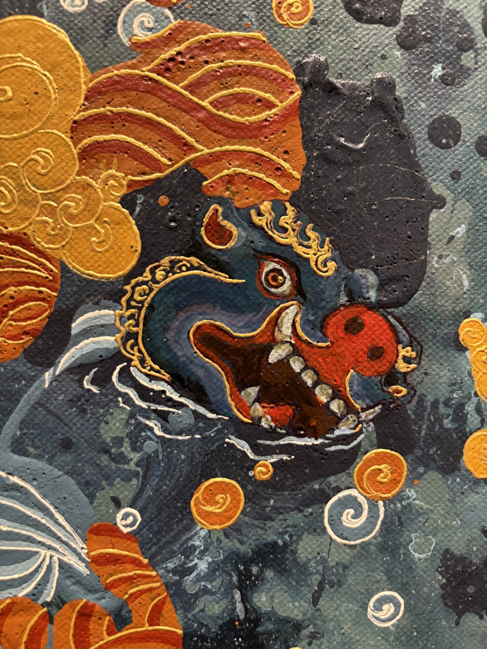 Samsara, Acrylic on Canvas, 2.7 X 4.2 ft