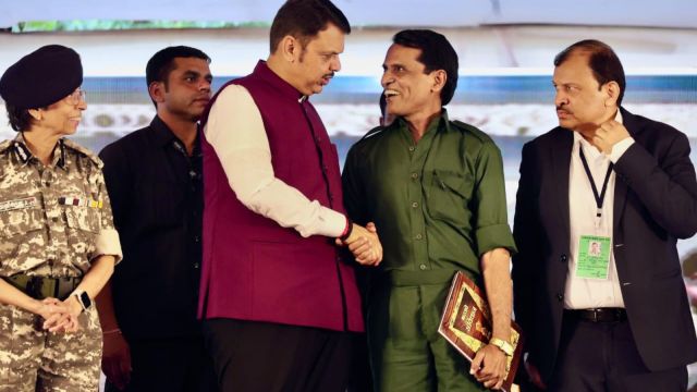Fadnavis welcomed them into the mainstream by gifting each a copy of the Indian Constitution