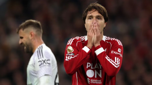 Liverpool's Federico Chiesa reacts after a missed chance. (PHOTO: REUTERS)