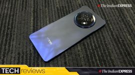 Oppo The mid-segment with long long-lasting battery and a unique colourway (Image: The Indian Express/ Ajay Hanje)