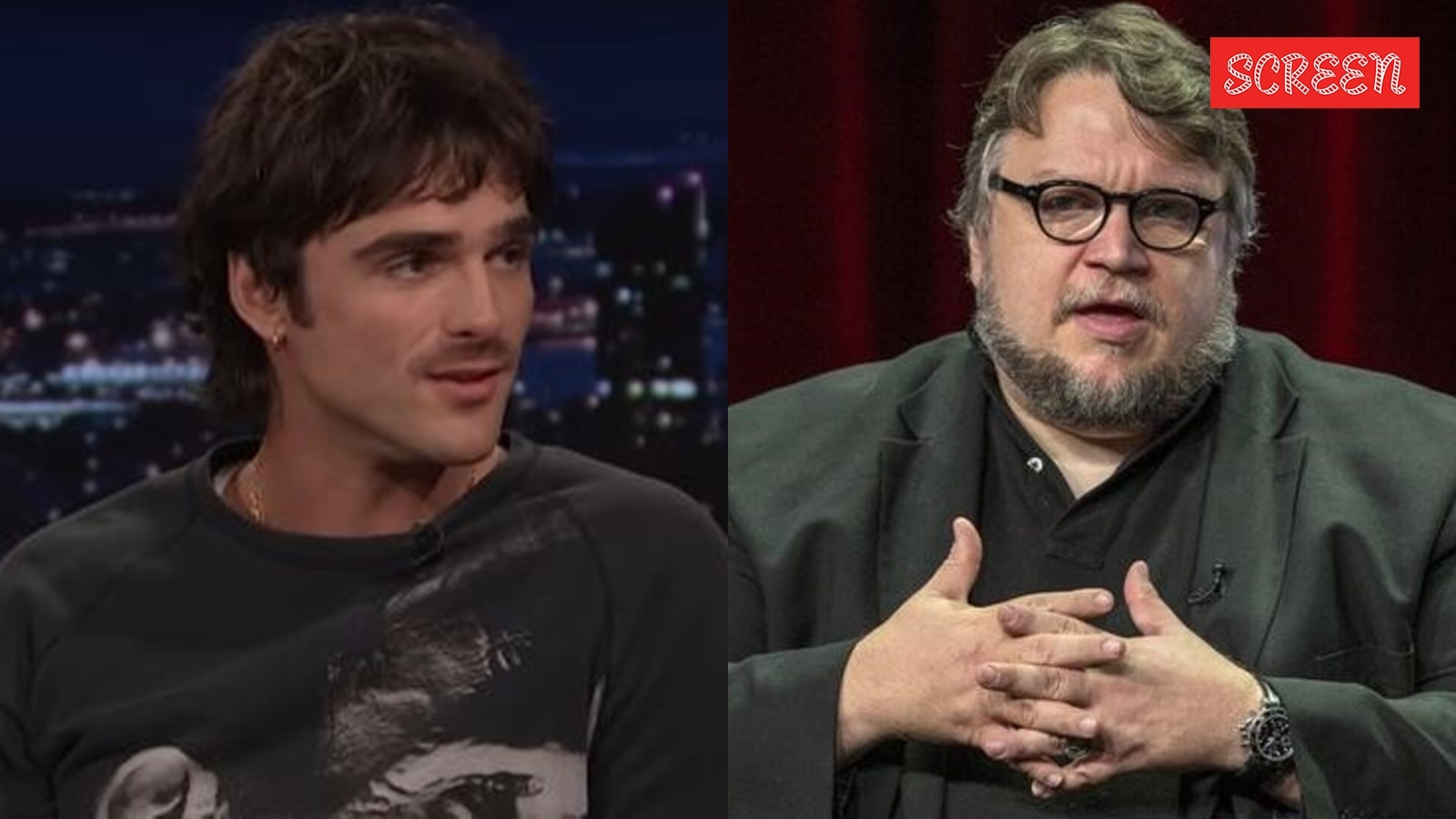 Jacob Elordi and Guillermo Del Toro