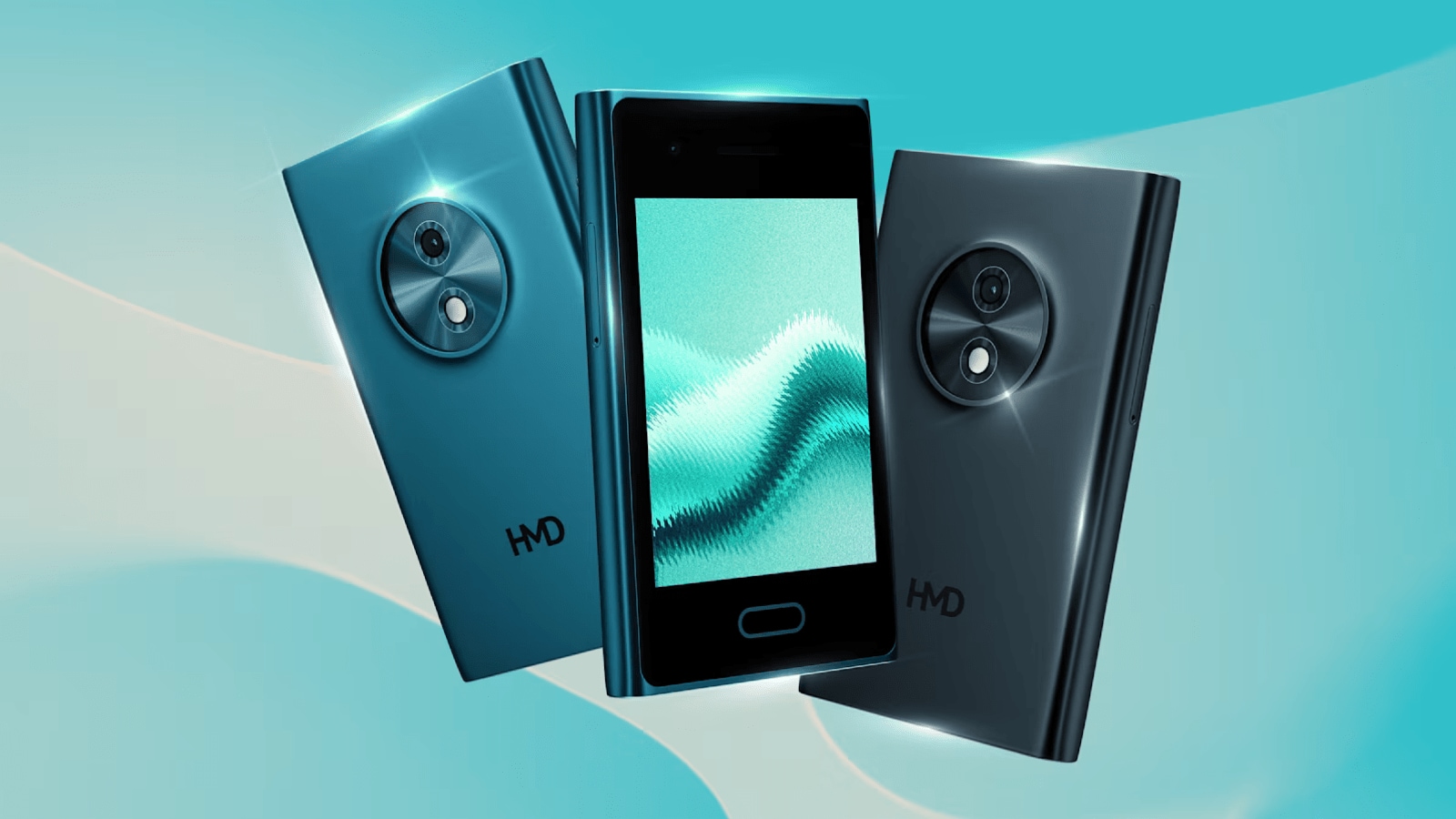 HMD Touch 4G is available in colourways - Cyan and Dark Blue.
