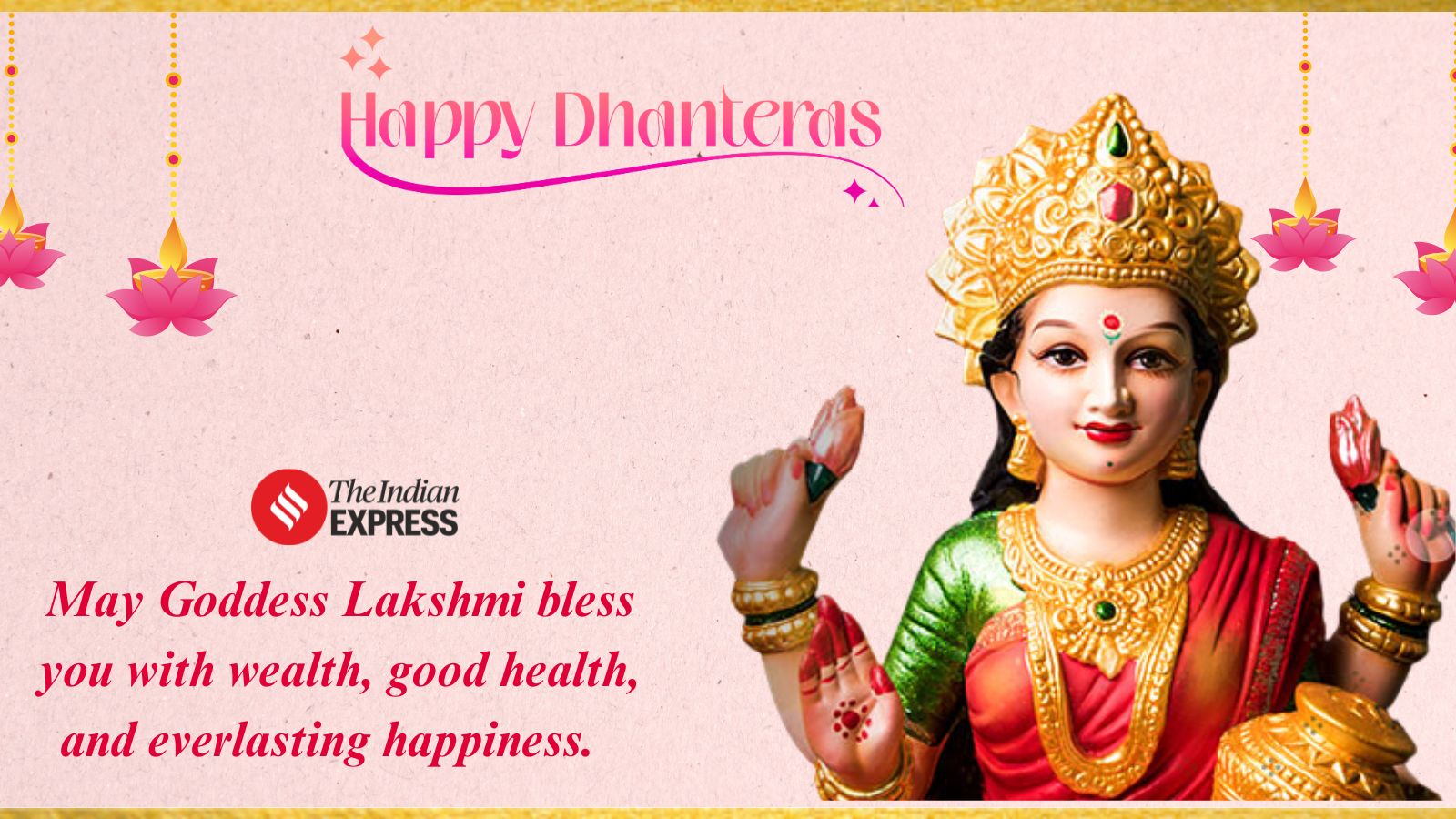 Wishing you a Dhanteras that’s as special as the bond we share—filled with love, laughter, and a little extra sparkle