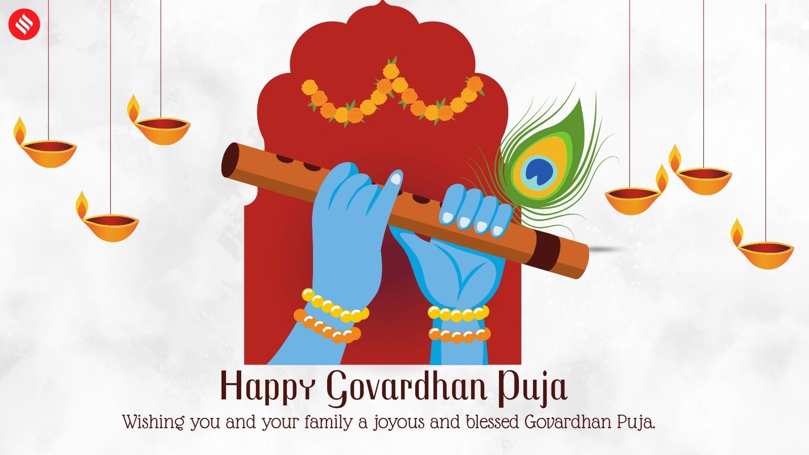 May your home be filled with love, devotion, and positivity this Govardhan Puja.
