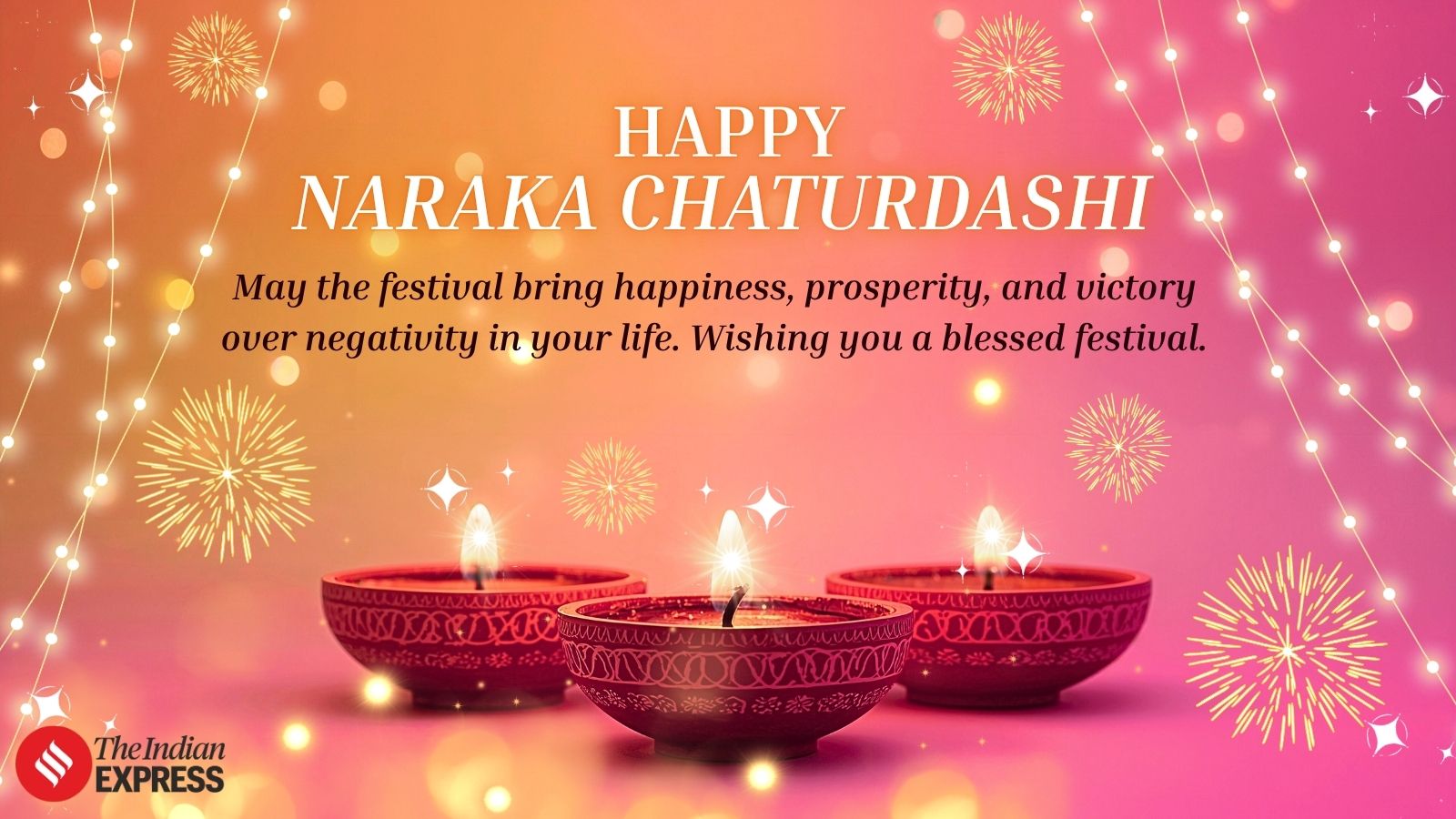 Light over darkness, good over evil—wishing you a Happy Naraka Chaturdashi.