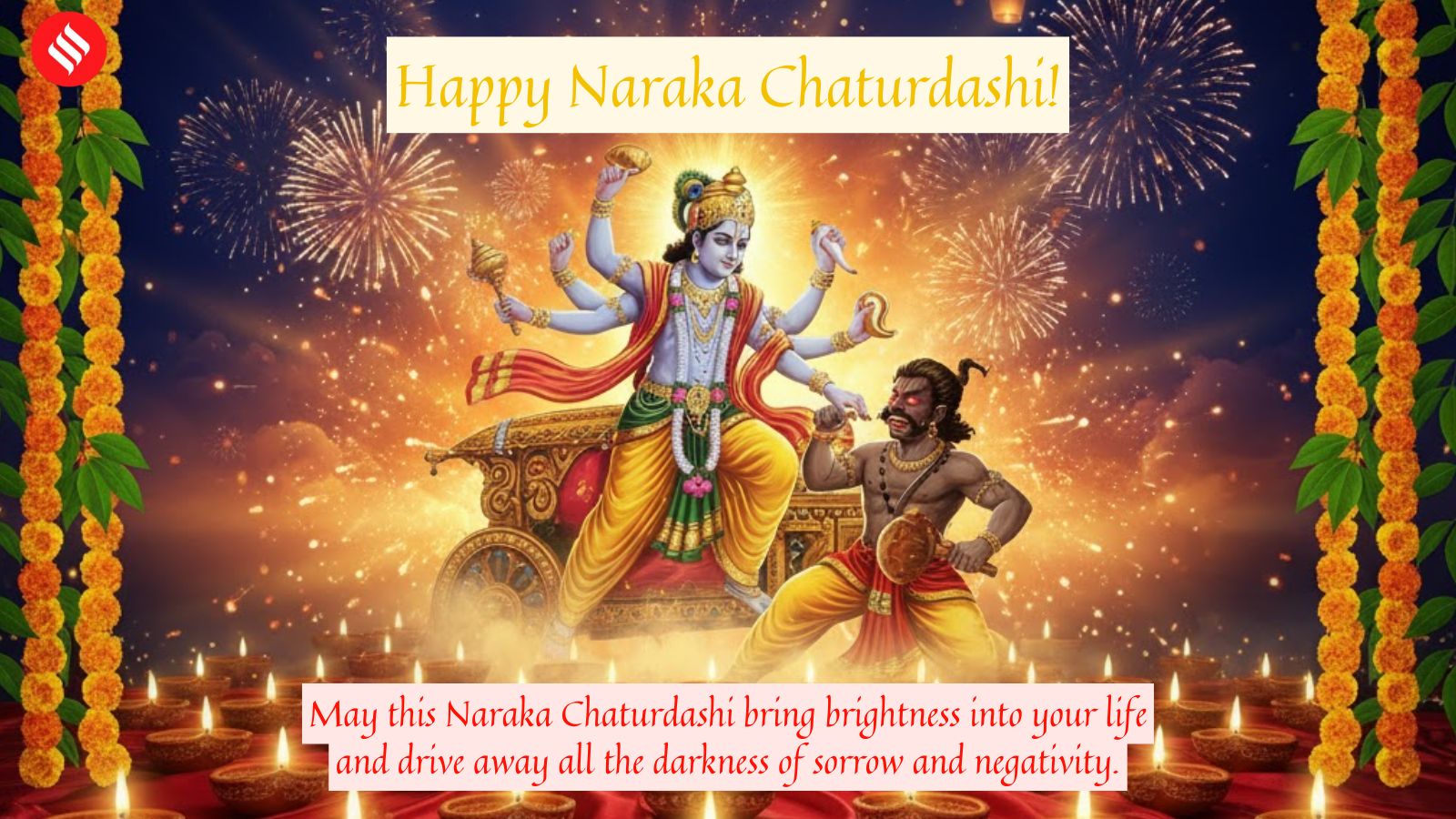 Happy Naraka Chaturdashi 2025 Wishes, Images (7)