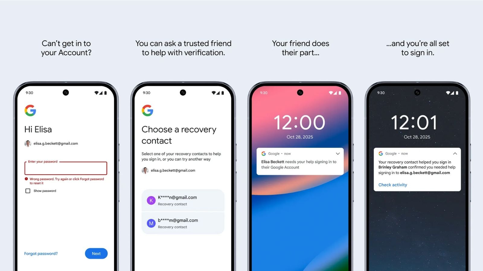 Google launches Recovery Contacts feature to help users regain account access