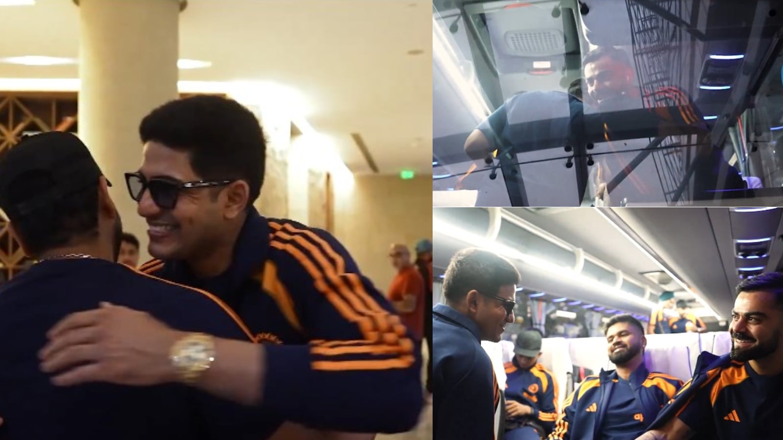 WATCH: Rohit Sharma, Virat Kohli meet again; new captain Shubman Gill greets two stalwarts with handshakes and warm hug as IND depart for AUS