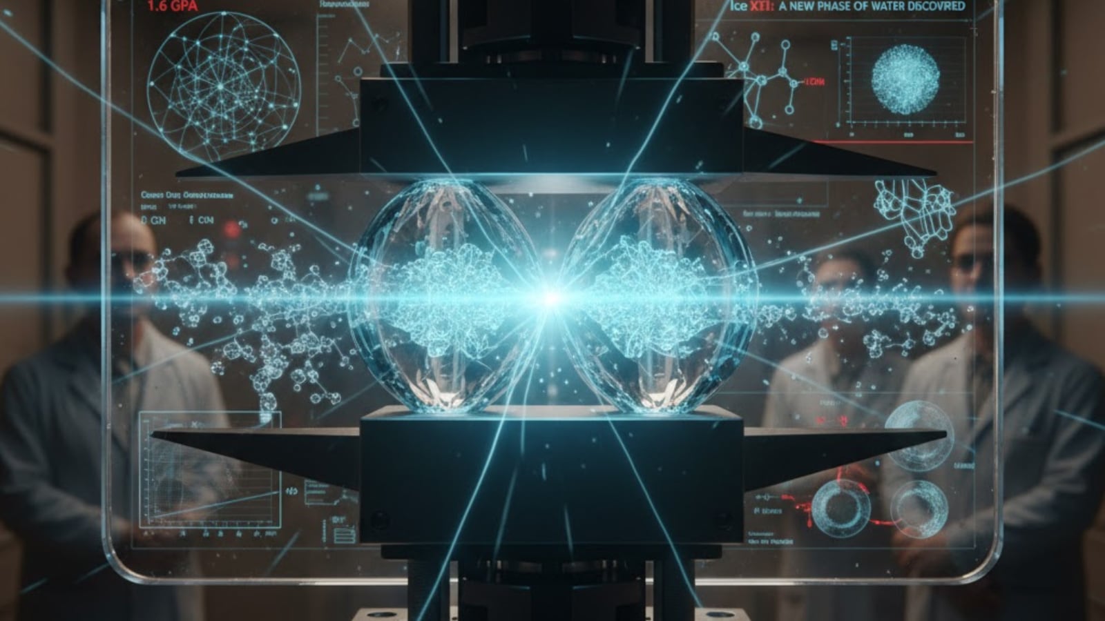 Scientists have developed an ice using pressure and X-rays.