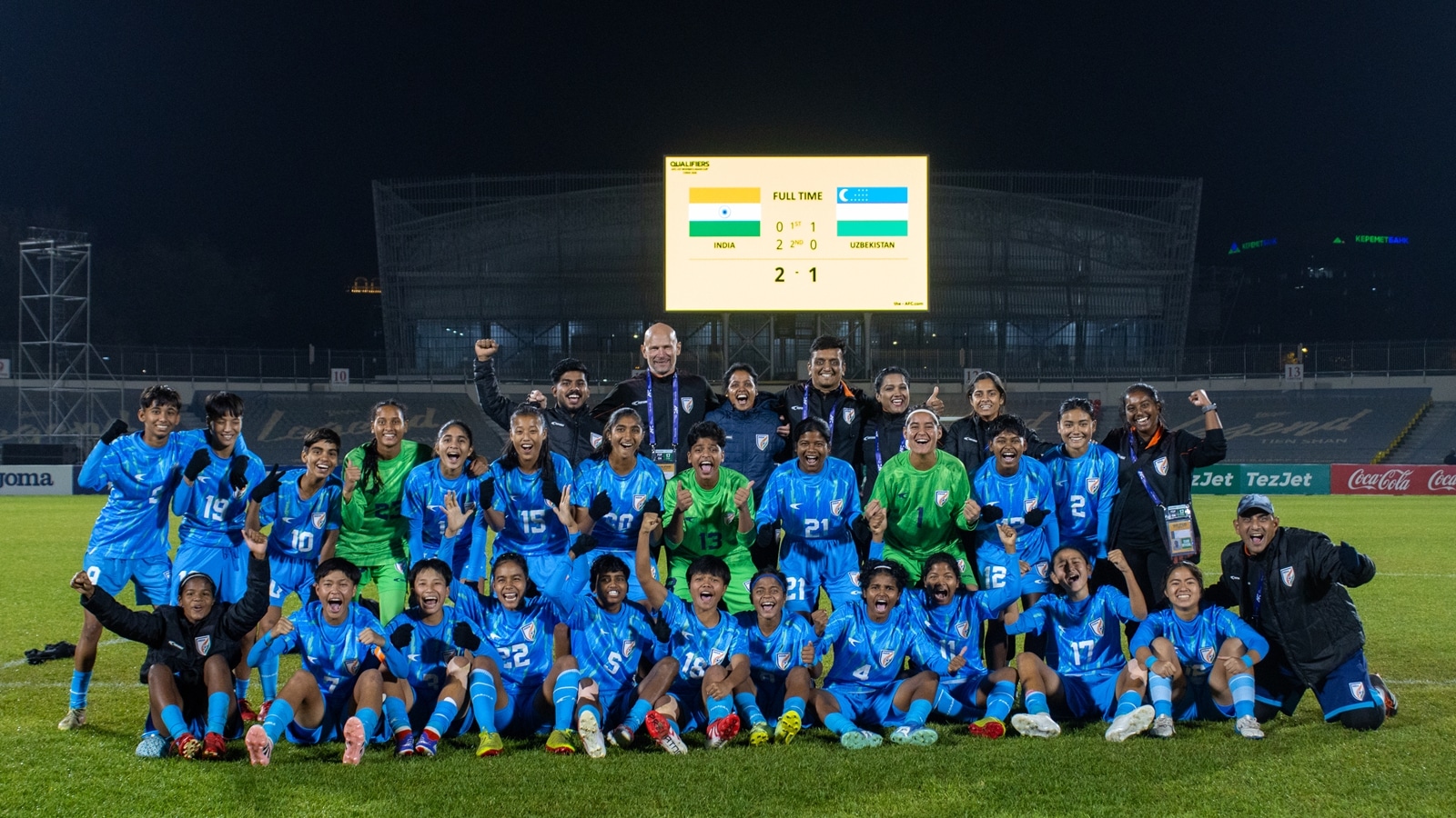 India come from behind to seal maiden AFC U17 Women’s Asian Cup qualification