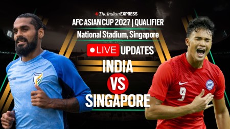 India vs Singapore Live Score, AFC Asian Cup 2025: Follow live updates from the National Stadium today.