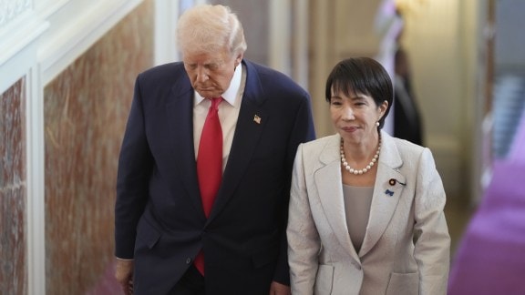 trump in japan