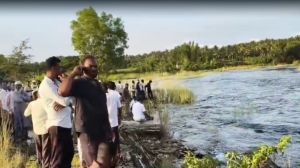 Markonahalli dam, a popular weekend getaway place for Bengaluru residents, was built in the 1930s. (Screengrab from video)