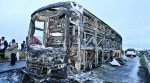 kurnool bus tragedy, andhra pradesh bus accident, bus accident, hyderabad, Twist in Kurnool bus fire, Andhra Police hunt for third driver, Kurnool bus fire, Indian express news, current affairs