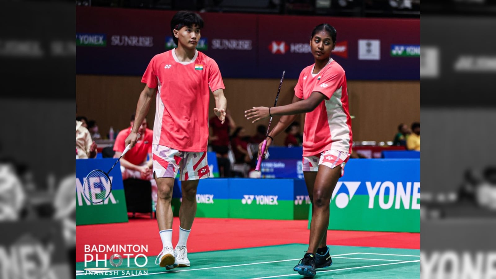 Lalramsanga and Vishakha Toppo during India's semifinals clash against Indonesia at the BWF World Junior Mixed Team Championships 2025 in Guwahati. (PHOTO: Badminton Photo)