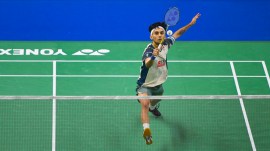 File image of Indian singles shuttler Lakshya Sen. (Photo courtesy: BAI)