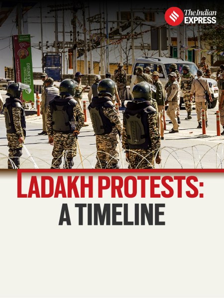 Days after the September 24 violence, Leh remains tense. (PTI Photo)