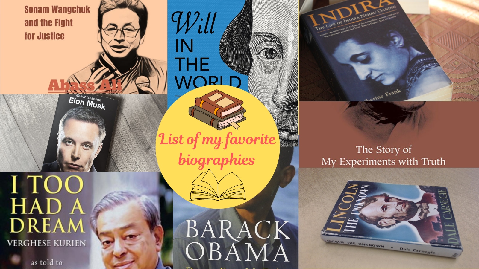 5 biographies I want to read before the end of 2025