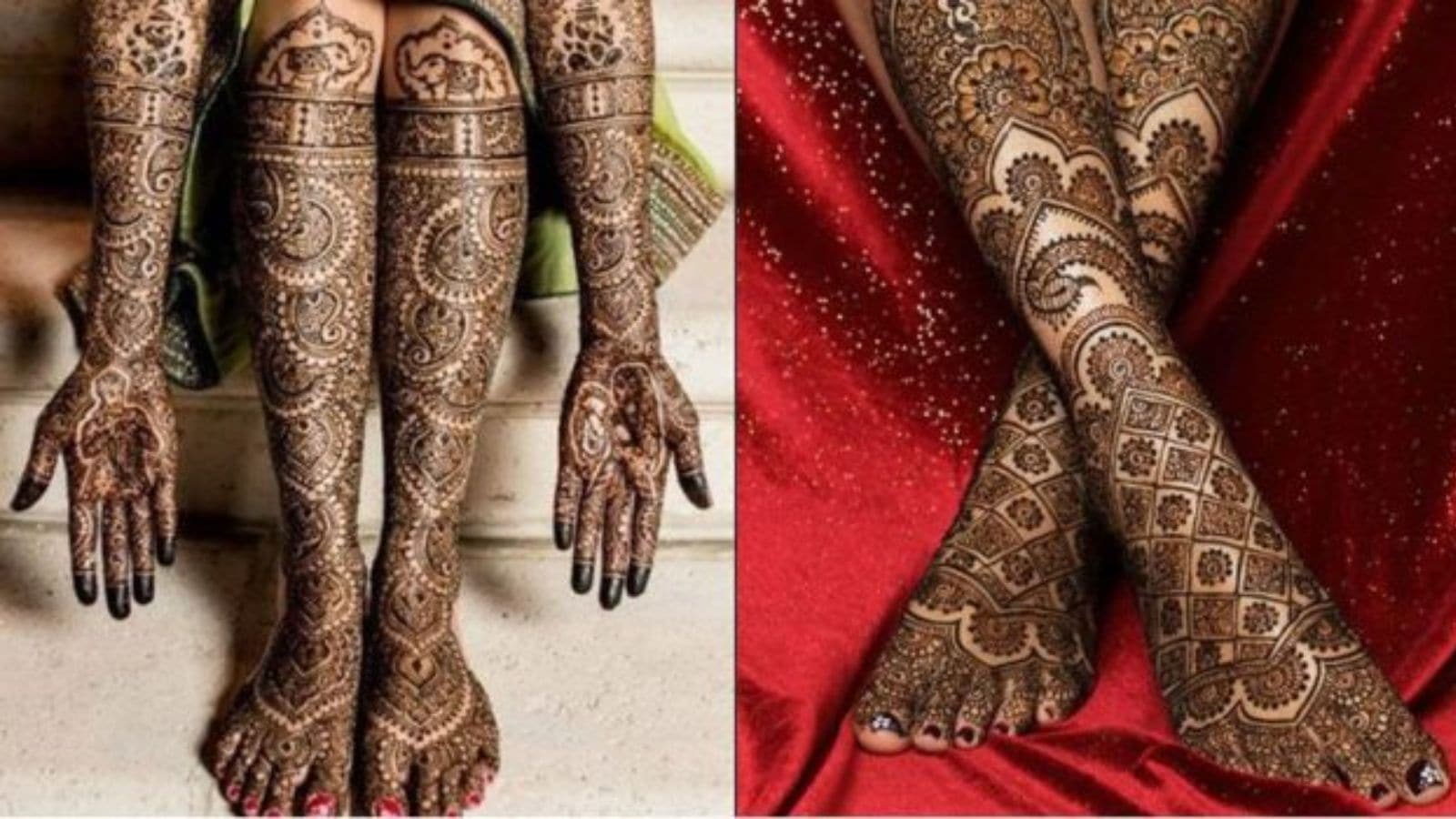 Elaborate and exquisite, Karwa Chauth bridal mehndi often adorns the hands all the way to the forearms