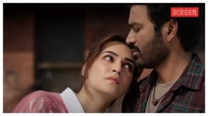 Kriti Sanon and Dhanush in Tere Ishk Mein.
