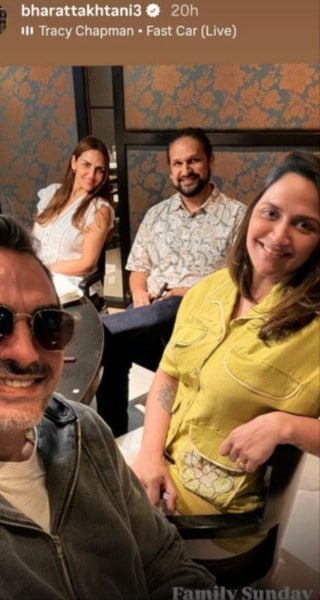 Esha Deol لم شمل الزوج السابق بهارات Takhtani 