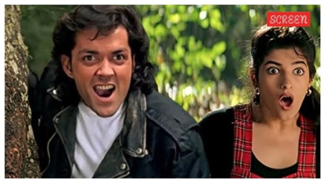 Bobby Deol and Twinkle Khanna in Barsaat.