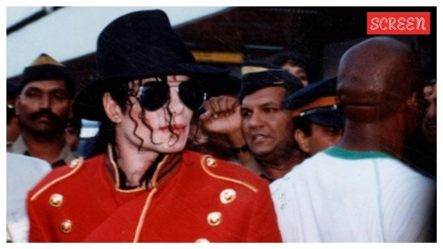 Michael Jackson in Mumbai in 1996.