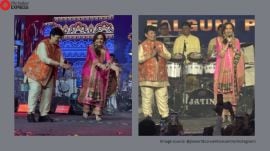 Nita Ambani joins Falguni Pathak for Navratri dandiya performance